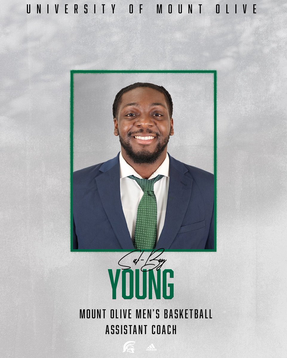 𝐖𝐞𝐥𝐜𝐨𝐦𝐞, 𝐂𝐨𝐚𝐜𝐡 𝐒𝐚𝐥 🥒!

Excited to announce new Assistant Coach Sal-Bey Young, Welcome to the University of Mount Olive!

#GoTrojans
