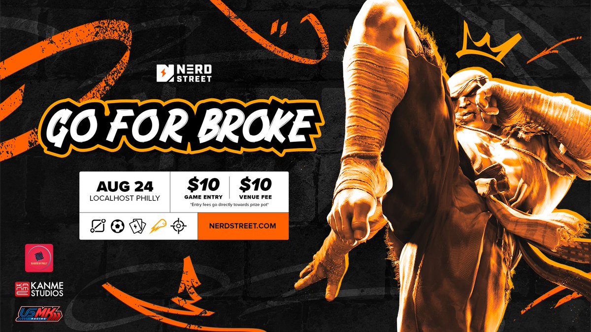 Kyle MacFarland (@kylemac386) on Twitter photo Go For Broke is next Sunday <a href="/LocalhostPhilly/">Localhost in Philadelphia</a>
Registration is live. Pre-reg now to save your spot in the bracket.
start.gg/tournament/go-β¦ Go For Broke is next Sunday <a href="/LocalhostPhilly/">Localhost in Philadelphia</a>
Registration is live. Pre-reg now to save your spot in the bracket.
start.gg/tournament/go-β¦