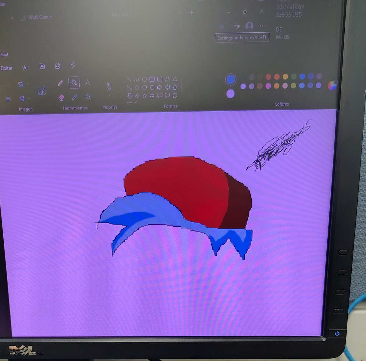 Cómo no dibujo bien en mi lap y a mano, pero en una compu del año del caldo de mi trabajo puedo hacer esto?