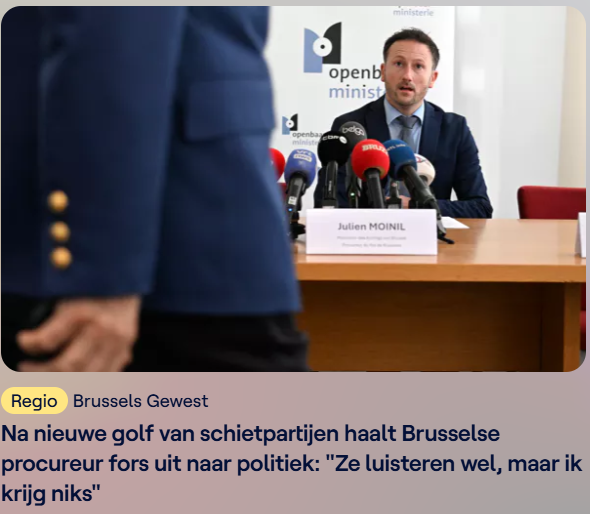 zo lang falende #justitie de brave burger schijnbaar opzettelijk tegen de haren in wil strijken zijn extra middelen verloren in de bodemloze put #vrtnws