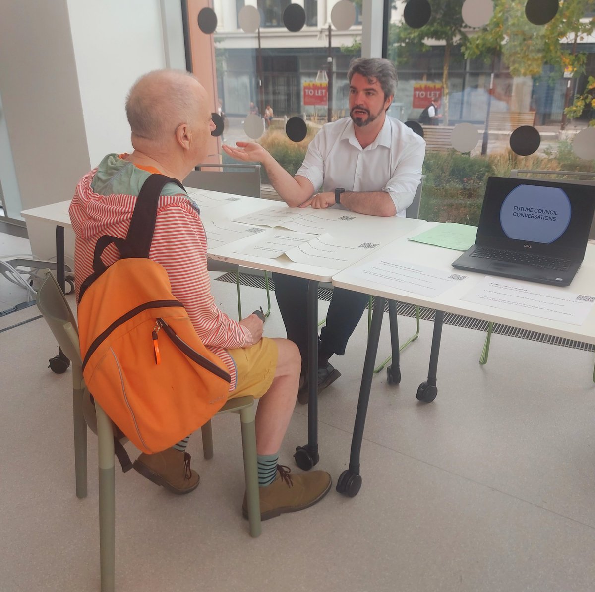 I was in Central Library this morning with council staff, speaking to residents as part of our Future Council Conversations. We were asking the public what they think of council services and what they would change about how we do things. Thanks to everyone who stopped by to chat!