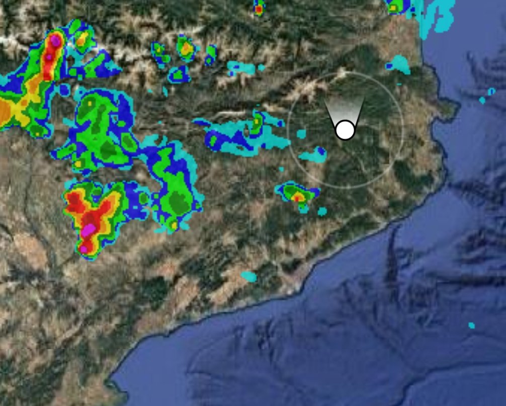 Radar 19:10h 🌧️⛈️