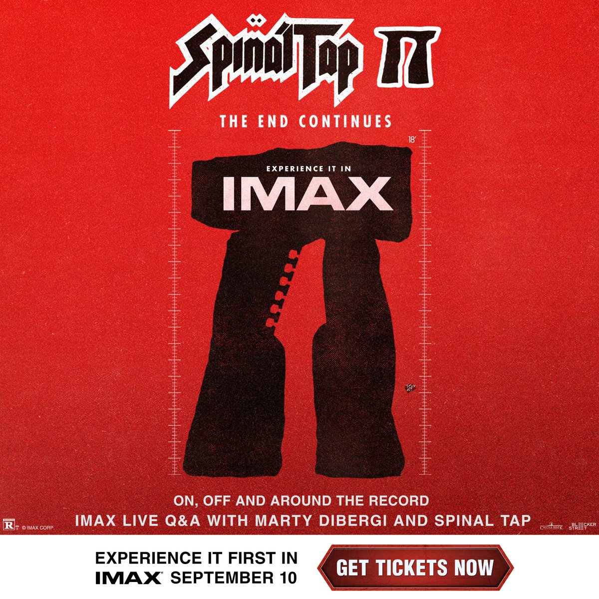ChineseTheatres's tweet image. LIVE &amp;amp; IN-PERSON Q&amp;amp;A with Spinal Tap and director Marty DiBergi following a special #IMAX showing of #SpinalTapII

September 10th at 6 pm.

Click to reserve your seats - bit.ly/TCLSpinalTapIM…