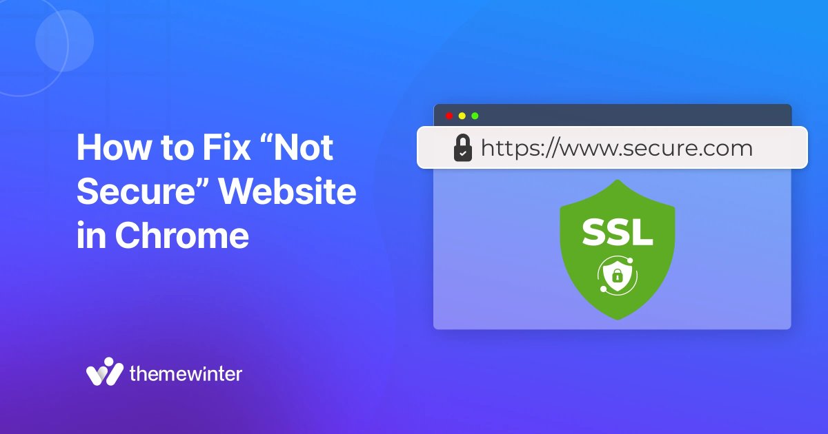🚨 Chrome showing “Not Secure” on your site? That could be hurting your site’s trust and conversions.

Secure your site now → themewinter.com/how-to-fix-not…

#WebSecurity #HTTPS #ChromeWarning #ThemeWinter