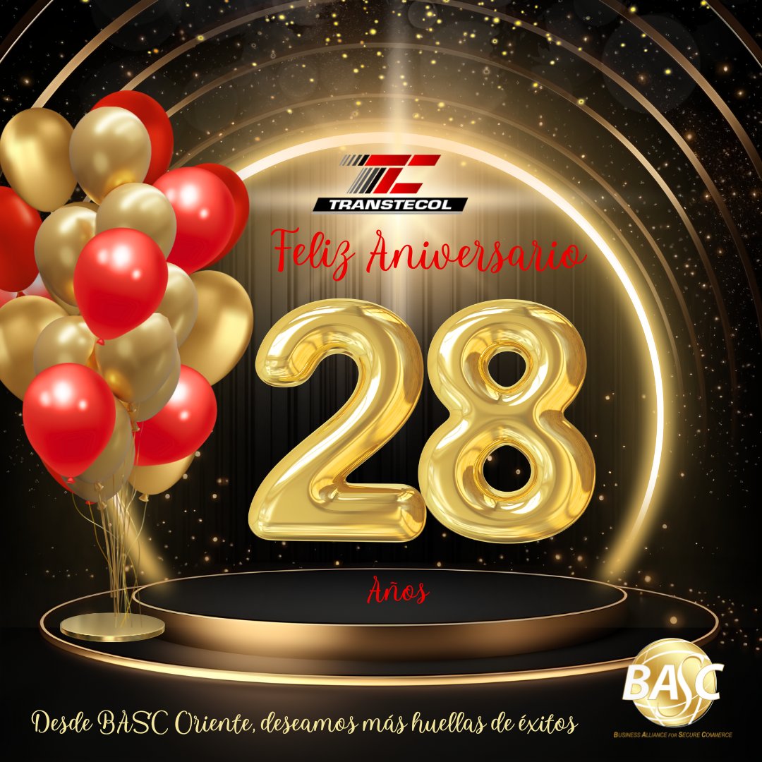 ¡Felicitamos al equipo de trabajo de nuestra empresa asociada Transtecol S.A.S por su arduo trabajo durante estos 28 años de éxitos!

Por más años de crecimiento continuo.