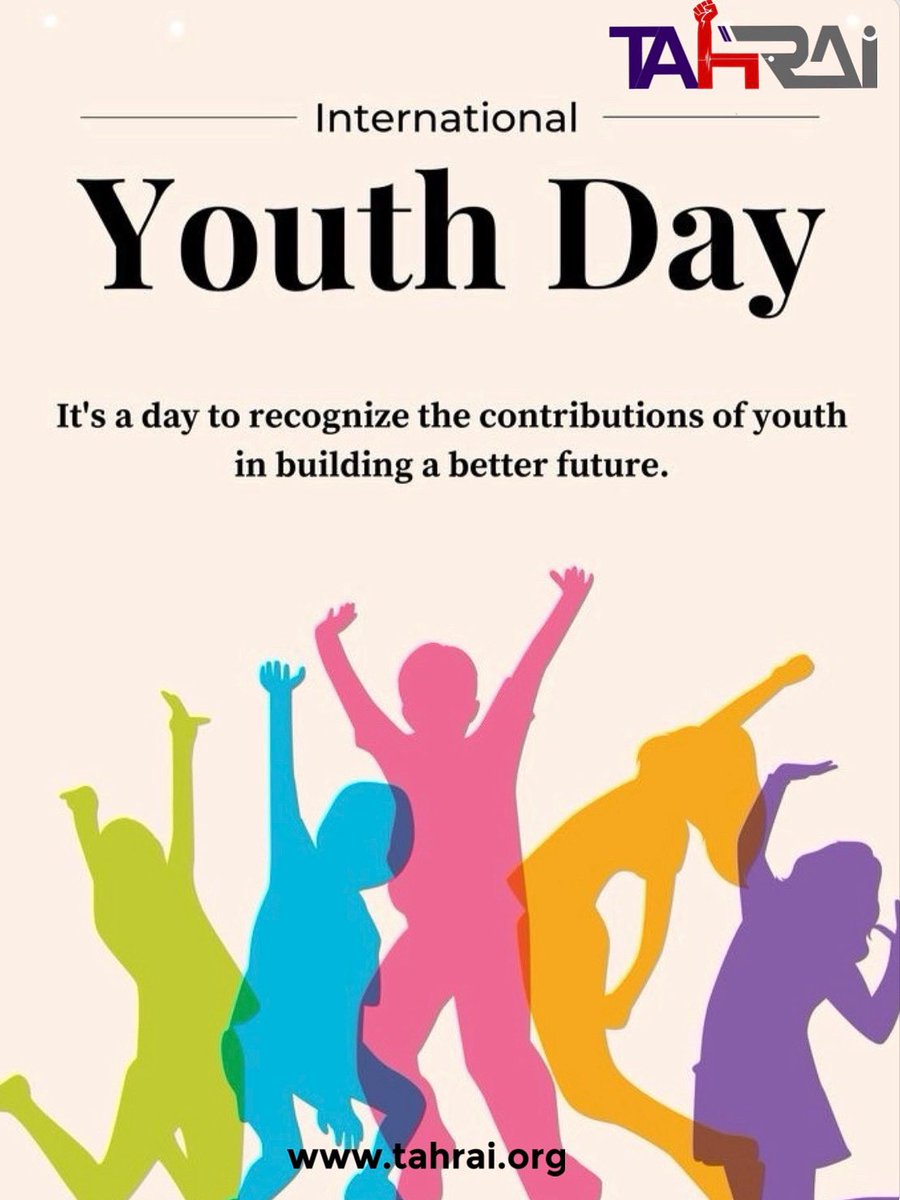 Tahrai_Nigeria's tweet image. 🌍✨ Happy #InternationalYouthDay!
Youth aren’t just the leaders of tomorrow—they’re the changemakers of today. Let’s keep amplifying their voices &amp;amp; creating spaces where they can thrive. 💪🏾❤️

#YouthPower #TahraInitiative #YouthForChange