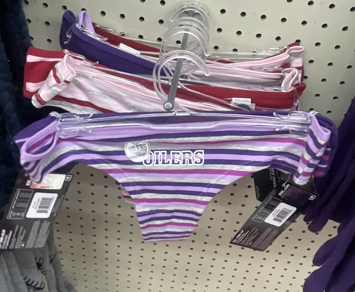 Oilers thong anyone? 🧡💙