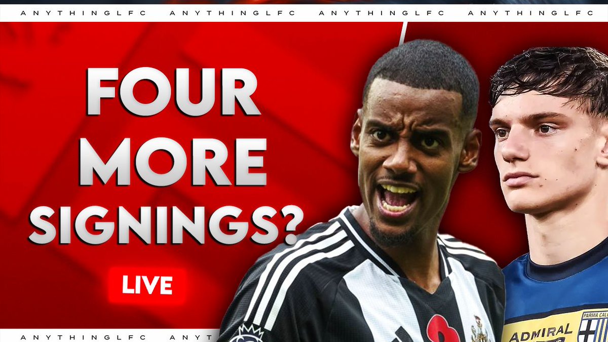 AnythingLFC_'s tweet photo. 🚨LIVE IN 30 MINUTES🚨

Make sure to join us on YouTube as we breakdown all of todays news!

Isak to LFC now ''when'' not ''if''?😉👀
Italian Virgil van Dijk?🇮🇹💪
Guehi personal terms agreed?👀🤯

Join us at 7pm UK Time⤵️
https://t.co/Z8S7iSBjcg