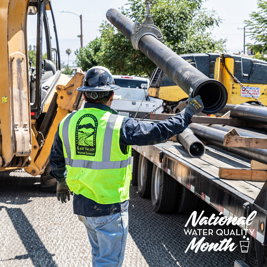 Water quality beyond the tap! 

Did you know system enhancements like water main replacements and reservoir rehabilitations
support quality water by replacing aging infrastructure. #WaterQualityMonth
.
.
.
.
.
#EVWD #WeAreEVWD #CityofHighland #CityofSanBernardino