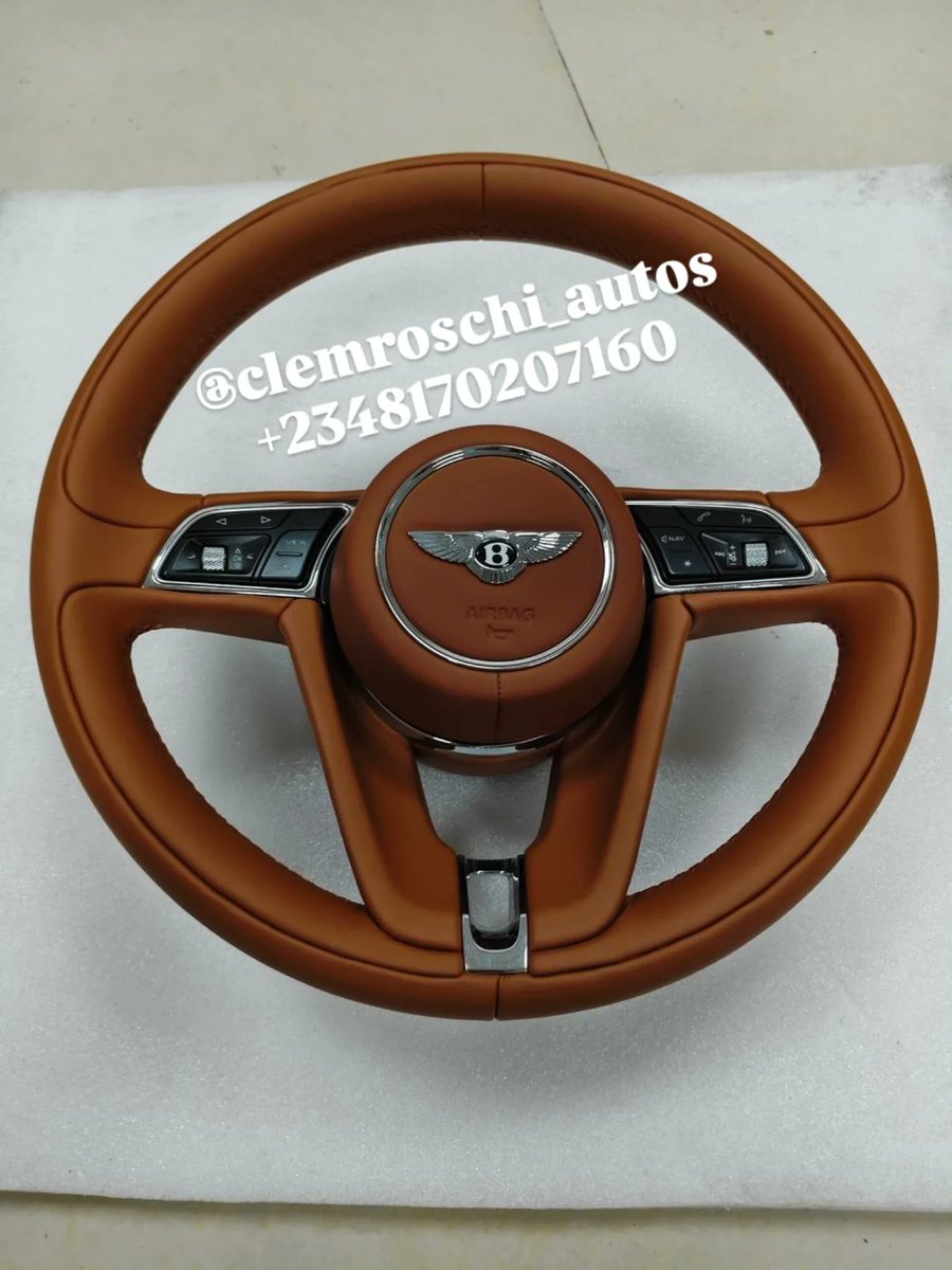 CLEMROSCHIAUTOS's tweet photo. Hi, Greetings from @clemroschi_autos  to you💕🙌.

💥Brand new arrivals. High quality certified complete brand new upgrade steering wheels for old model to 2025 latest model on BENTLEY VEHICLES. 

Don't forget Plentiful of it, spare parts &amp; upgrade kit from old to latest models https://t.co/BiCB9kNYP4