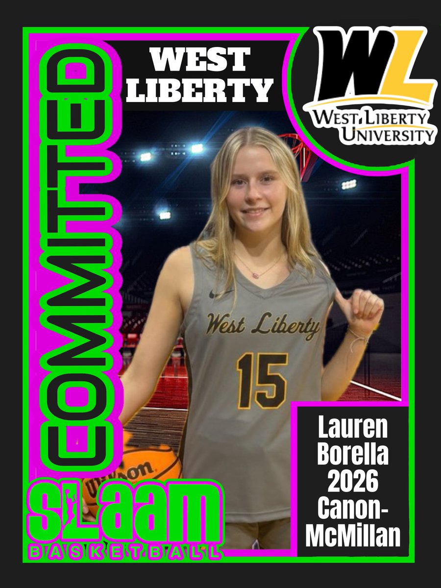 slaambasketball (@slaambasketball) on Twitter photo Huge congrats to #SLAAMFam star <a href="/BorellaLauren/">Lauren Borella</a> on committing to West Liberty University! Can't wait to see you shine with <a href="/CoachCoop4Hoops/">Kyle Cooper</a>, <a href="/cseth33/">Cassie Seth</a> & <a href="/WLathletics/">West Liberty Athletics</a>! ๐๐ฅ <a href="/SLAAMCOACHSTEVE/">Coach Stephen</a> <a href="/Slaam26Norman/">SLAAM26NORMAN</a> <a href="/CMGirlsHoops/">LadyMacHoops</a> <a href="/Elite40League/">Elite 40 League</a> Huge congrats to #SLAAMFam star <a href="/BorellaLauren/">Lauren Borella</a> on committing to West Liberty University! Can't wait to see you shine with <a href="/CoachCoop4Hoops/">Kyle Cooper</a>, <a href="/cseth33/">Cassie Seth</a> & <a href="/WLathletics/">West Liberty Athletics</a>! ๐๐ฅ <a href="/SLAAMCOACHSTEVE/">Coach Stephen</a> <a href="/Slaam26Norman/">SLAAM26NORMAN</a> <a href="/CMGirlsHoops/">LadyMacHoops</a> <a href="/Elite40League/">Elite 40 League</a>