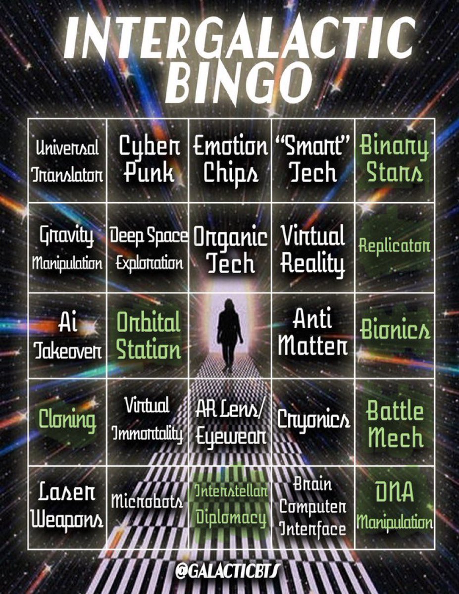 An unexpected BINGO result for sure 😅. 

I don't usually go for Bionics or Battle Mechs, but my head was swirling up something beautiful with the Binary Stars, Replicators, and DNA Manipulation - so here we are. 😍