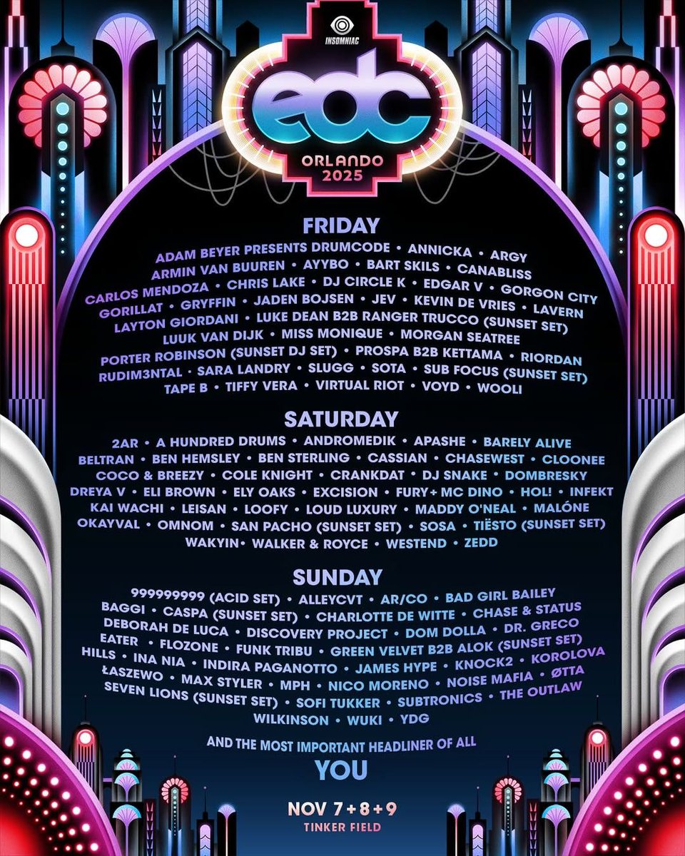 BEAT 100.9 FM (@beatoficial) on Twitter photo Ya está listo el LINE UP por día de <a href="/EDC_Orlando/">EDC Orlando</a> 2025
Comenta ¿A quién te gustaría ver en México? 🔥😎
beatdigital.mx | 100.9 FM
#EDCOrlando #edm #electronicmusic #festival Ya está listo el LINE UP por día de <a href="/EDC_Orlando/">EDC Orlando</a> 2025
Comenta ¿A quién te gustaría ver en México? 🔥😎
beatdigital.mx | 100.9 FM
#EDCOrlando #edm #electronicmusic #festival