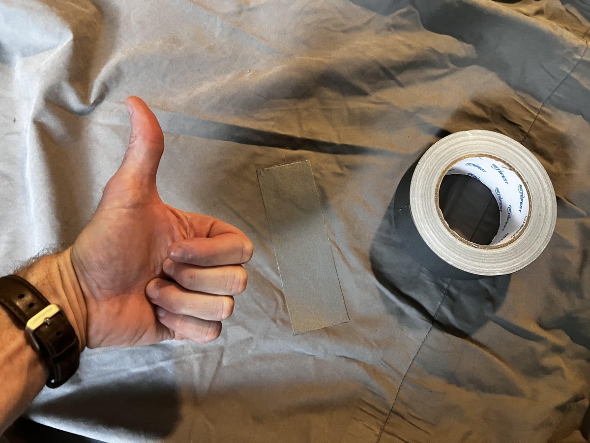 Gray gaffer’s tape for the win! Our beloved StarLab Dome is patched &amp; ready for its 1st stop—Colham Ferry Elementary next week. 🚀✨ Thanks to all who donated to make these astronomy adventures possible! Support here: gystc.org/oconeerivergys…