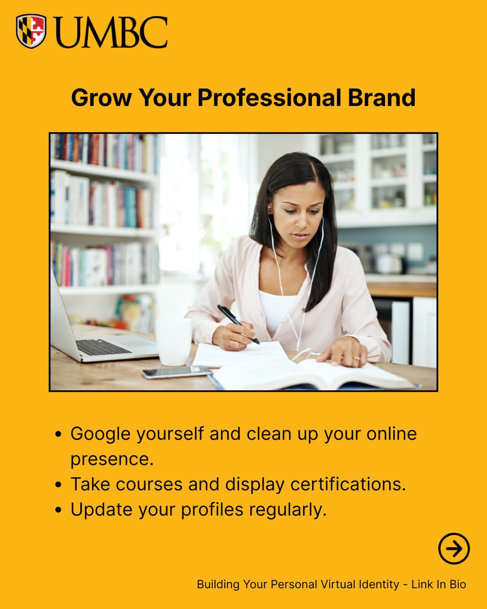 Your next employer, client, or collaborator will likely “meet” you  online before in person. Are you making the right impression? Let’s fix  that. → Swipe to learn how.