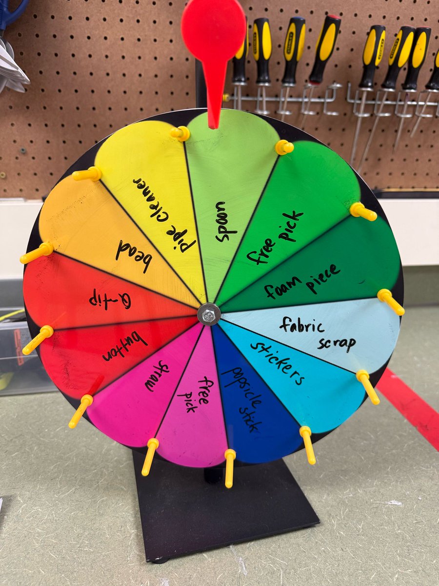 Makerepace the first day of school...I can't think of a better way to start the year! We are doing a Make &amp; Take based on our school mascot! And of course the "wheel of misfortune" (named by students) is making an appearance!