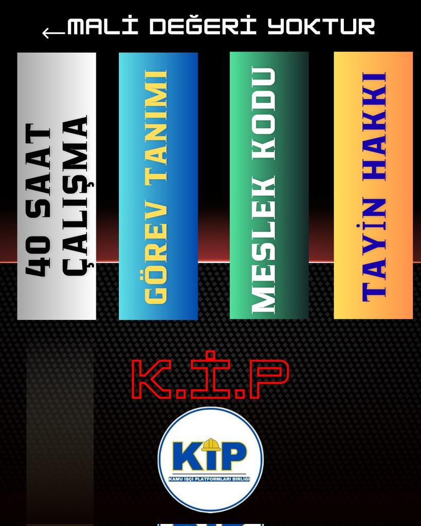 600 bin kamu işçisini ilgilendiren KÇP, 
2 Ağustos 2025 tarihinde imzalanmasına rağmen bir türlü bağıtlanmadı.
 
Kamu işçilerinin,

♦️Vergide Adalet 
♦️Refah Payı
♦️Eşel Mobil 
♦️Tayin Hakkı
♦️Meslek Kodu
♦️ Kıdem Farkı 
♦️Kıdem Tazminatı 
♦️ Sendika Aidat İndirimi
♦️ Delegesyon