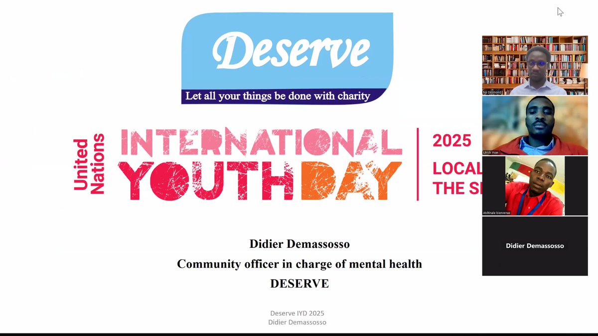 DeserveTweet's tweet photo. @DeserveTweet Community Officer, @DDemassosso during the #InternationalYouthDay webinar on adolescent health &amp; well-being,  presented the #ACAPToolkit, spotlighting adolescence, advocacy &amp; youth development. A call to action for informed change! #YouthForSDGs #AdolescentWellbeing https://t.co/y7gNzxcDY0