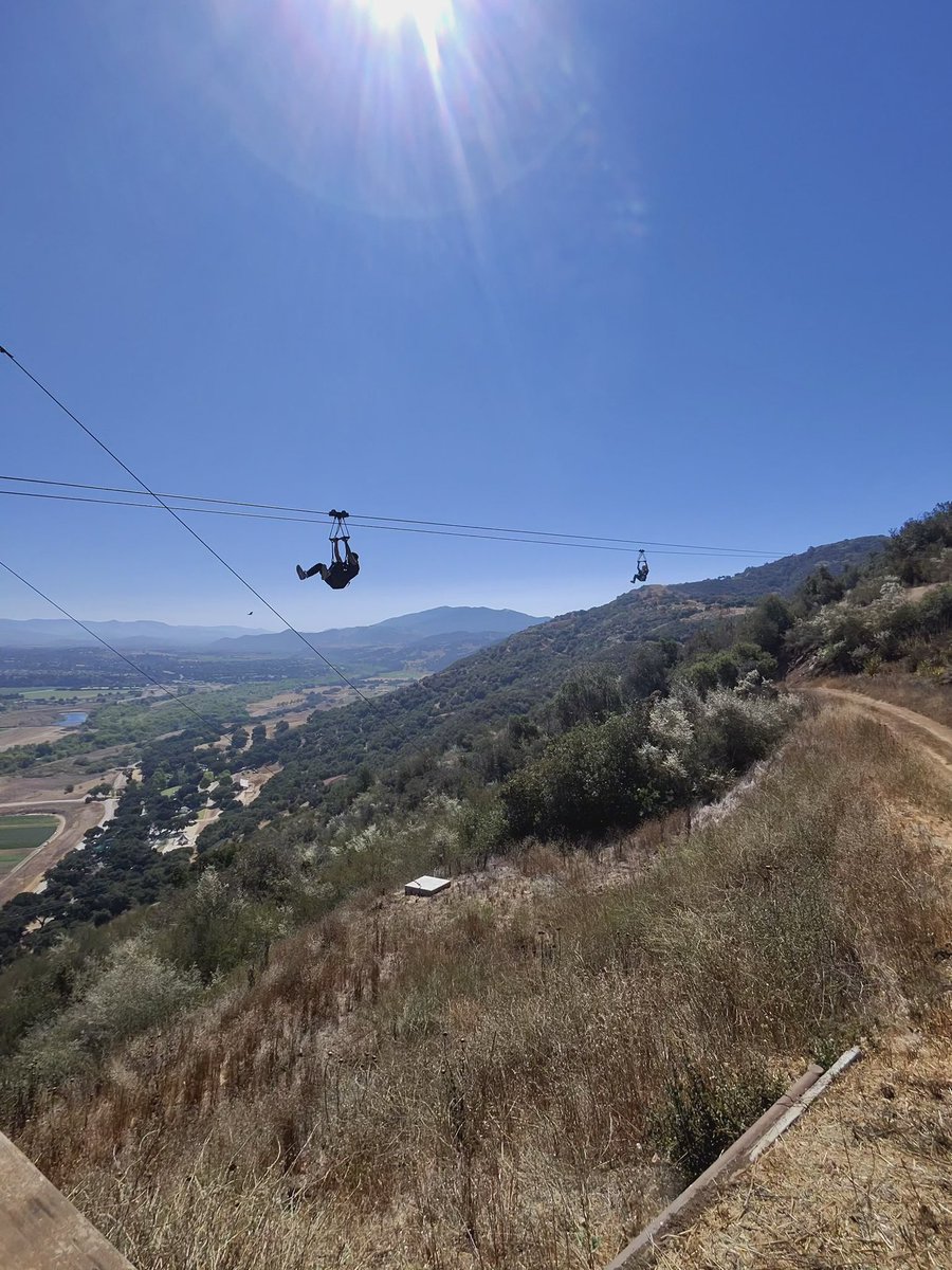 Nothing like a zip above the Santa Ynez Valley!