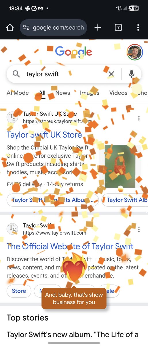 I just googled Taylor Swift and look what happened 🧡✨🧡✨🧡 #ts12