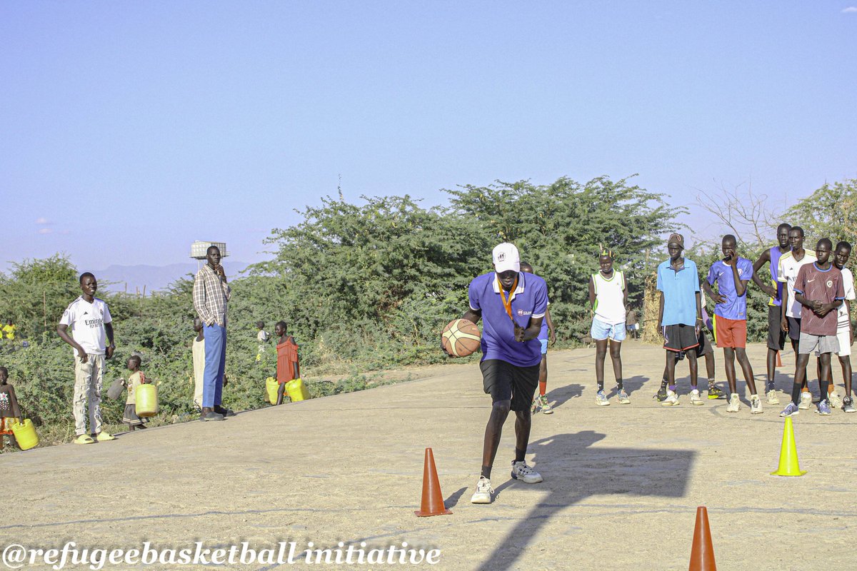 Today, we start our first camping in Kakuma 4 with Coach Jonny along with his assistant coach Nunu to give the refugee the basketball opportunity to see a bigger picture not just within the camp but outside the camp. 
#basketbalsouthsudan 
#NaathsBasketballFoundation 
#UNHCR