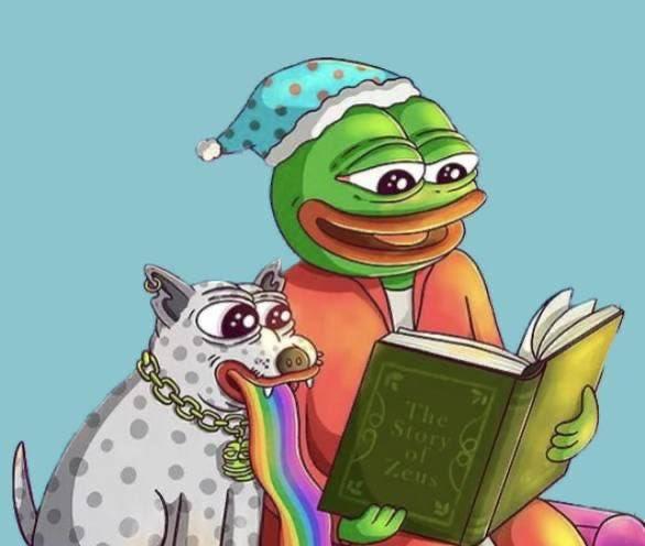 GottenInu's tweet photo. pepe needs his dog on @BagsApp https://t.co/ZtUcyA4FaO