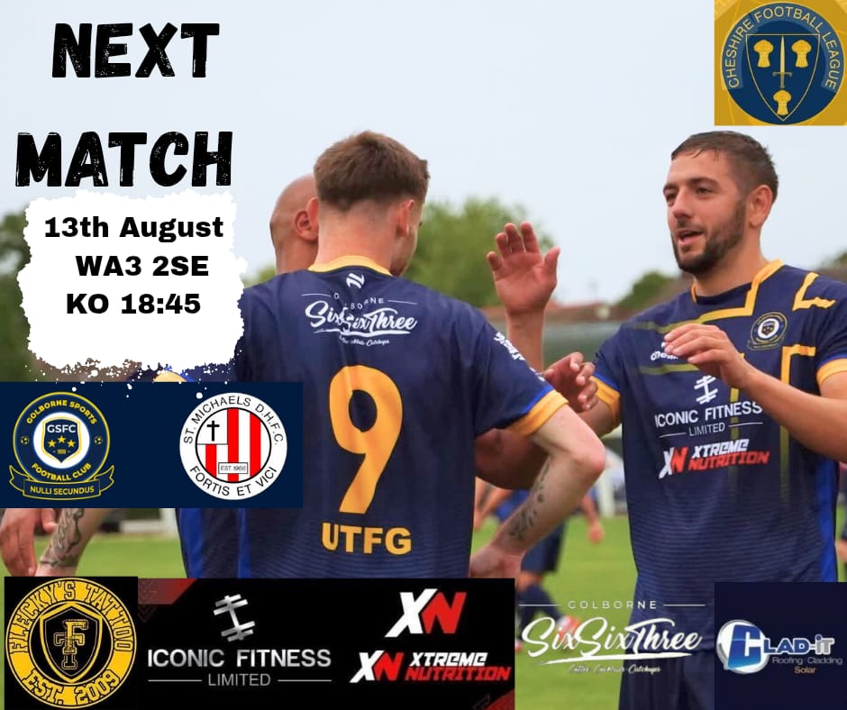 Golborne Sports FC (@golborne_fc) on Twitter photo Next up for our first team as we welcome <a href="/StMichaelsDHFC/">St. Michaels DHFC</a> in <a href="/CheshireFL/">Cheshire Football League ⚽️</a> prem. Get down and support the lads, it's been a difficult start to season but we aim to bounce back tomorrow. #UTFG Next up for our first team as we welcome <a href="/StMichaelsDHFC/">St. Michaels DHFC</a> in <a href="/CheshireFL/">Cheshire Football League ⚽️</a> prem. Get down and support the lads, it's been a difficult start to season but we aim to bounce back tomorrow. #UTFG