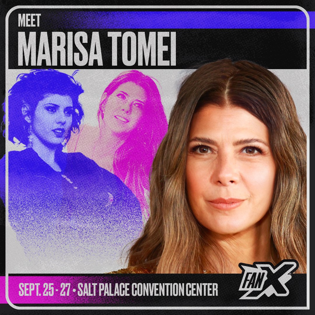 📣 Welcome <a href="/marisatomei/">Marisa Tomei</a> to FanX Salt Lake Comic Convention!!

🎟 Join us September 25th-27th, get your tickets: bit.ly/4miedGw