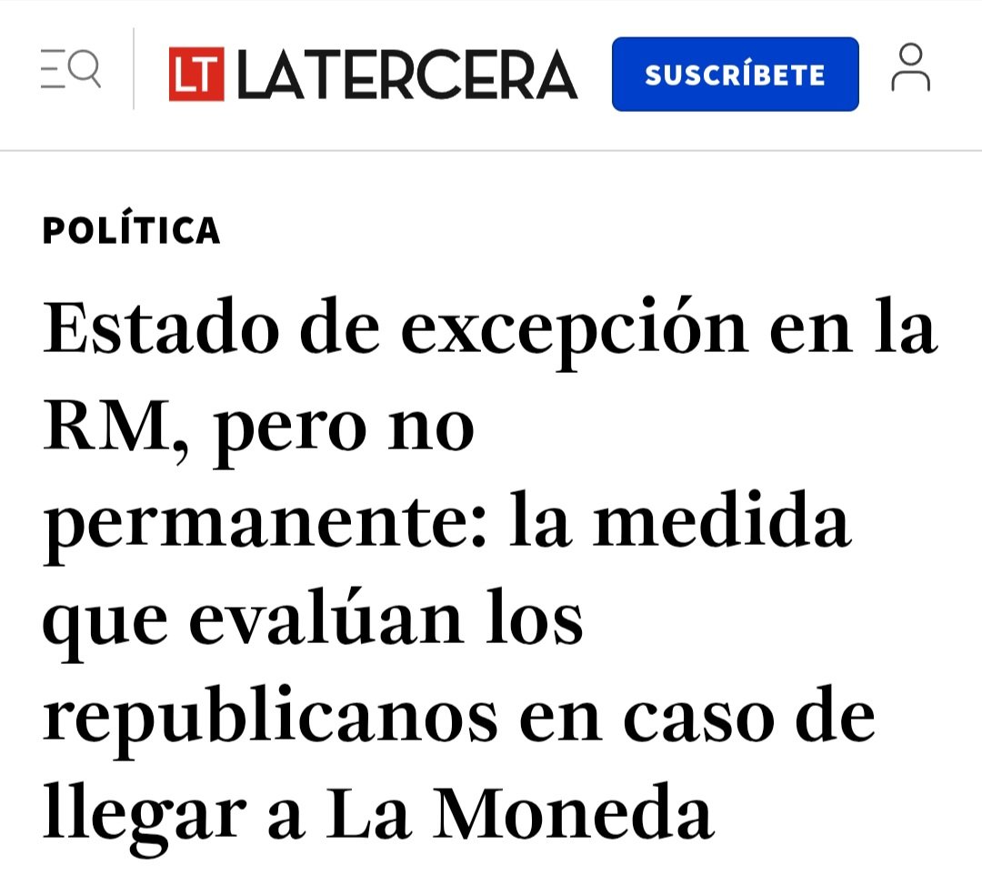 RodRettig's tweet photo. Es altamente probable que en caso de ser electo, Kast va a romper la democracia y perseguir opositores.

Fundamentos:

🚩 Medida 33 del programa de 2021. Perseguir radicales de izquierdas.

🚩Julio 2025: Republicanos evalúan aplicar estado de excepción en la RM.

🚩 Agosto 2025: Kast plantea gobernar por decreto.

Incorpore en el análisis de verosimilitud del riesgo que las FFAA son cultural e históricamente afines a la derecha.

Es cosa de ver el puzzle completo, y no por piezas sueltas.

👇