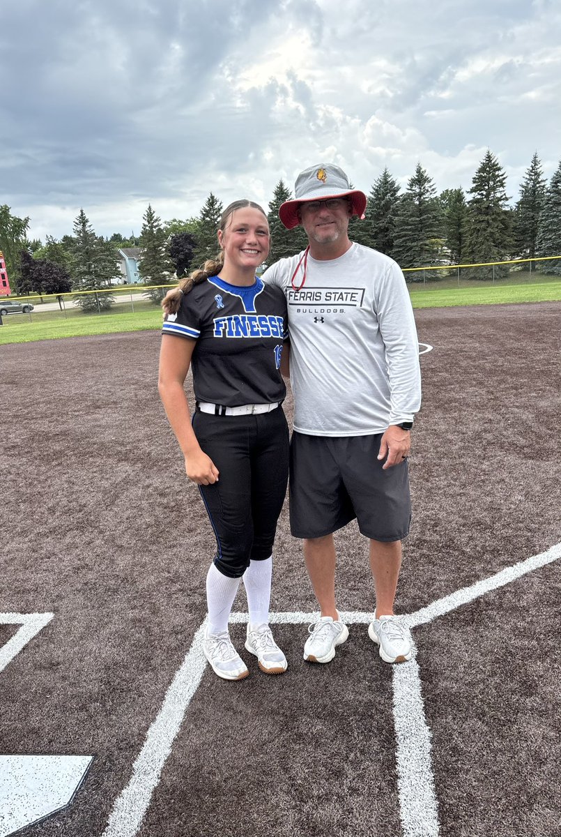 I had an awesome day <a href="/FSU_SB/">Ferris St. Softball</a> Prospect Camp! Thank you <a href="/schumann_jake/">Jake Schumann</a> and <a href="/_CoachKenton/">Dani Kenton</a> for the opportunity to learn more and showcase my skills. See you later this fall! Go dawgs!

<a href="/CollegeBDJocks/">College Bound Jocks</a> <a href="/playsbigger/">PLAYS BIGGER</a>