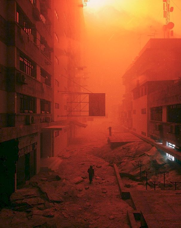 #horrorprompt #vsshorror
He yearned for the days it didn’t hurt to breathe
When the air didn’t sting his eyes
The orange sky would've been beautiful
If it weren’t slowly killing him
Maybe the young ones would fix it
Maybe they would just let it be
Since it was all, they knew