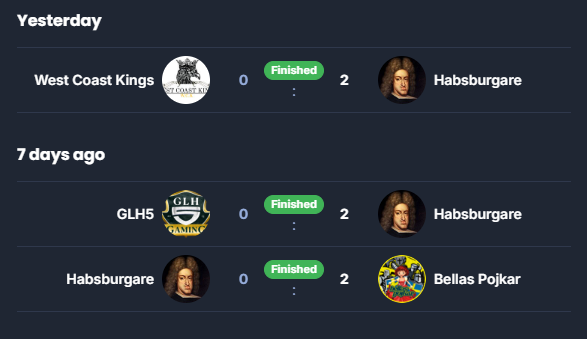 Inte kört en enda match lol ändå så är vi 2 - 1