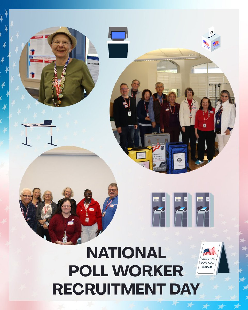 YoloCoACE's tweet image. Ahead of Election Day, poll workers receive training on the latest election technology.
Visit our website to learn how to become an Election worker: elections.yolocounty.gov/282/Be-an-Elec… 
#HelpAmericaVote #HelpAmericaVote2025 #YoloCounty #pollworker #Studentpollworker #YoloACE