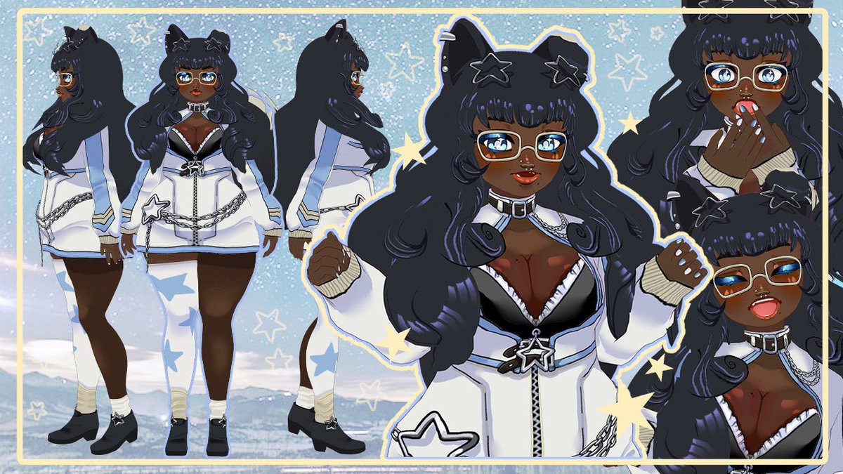 crowecreates's tweet photo. 3D VTuber Model for @starfIuffy!

#VGenComm #vtuber #VRoidStudio https://t.co/KjuM7Lfais