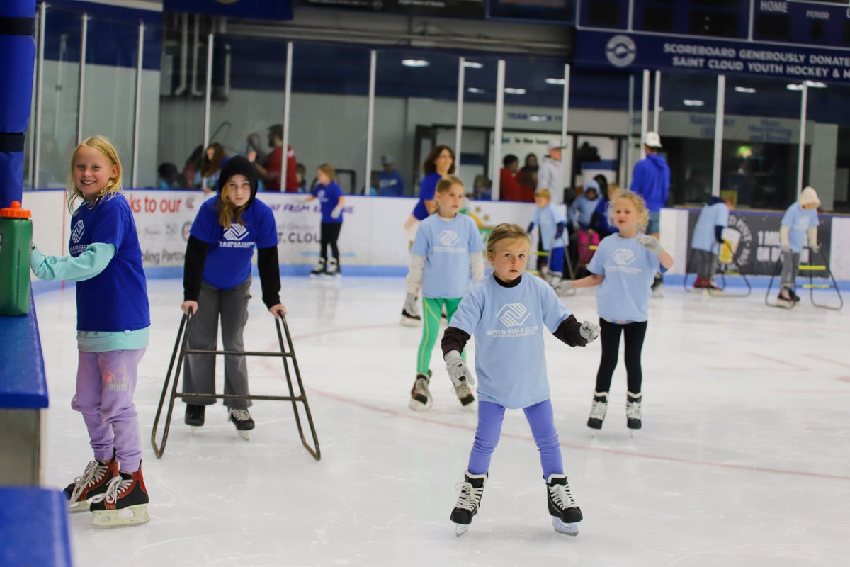 What an unforgettable day on the ice for our Club members! Huge thanks to @StCloudYouthHockey for sponsoring skate rentals, ice time, and our amazing volunteer coaches. We can't wait to skate again next year!