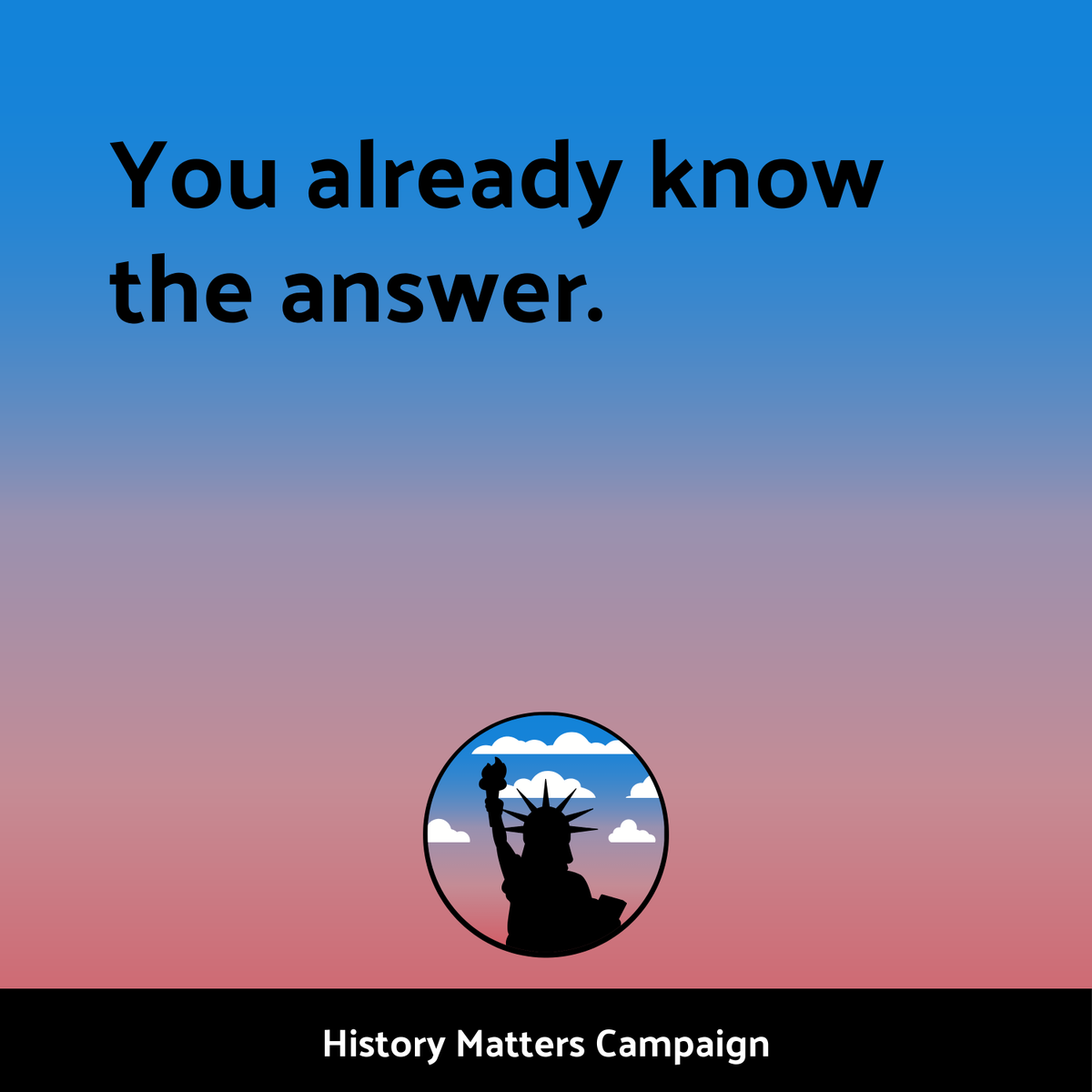 Want better comprehension?
Teach content.
Want better writing?
Teach content.
Want better thinking?
You already know the answer.

#HistoryMatters