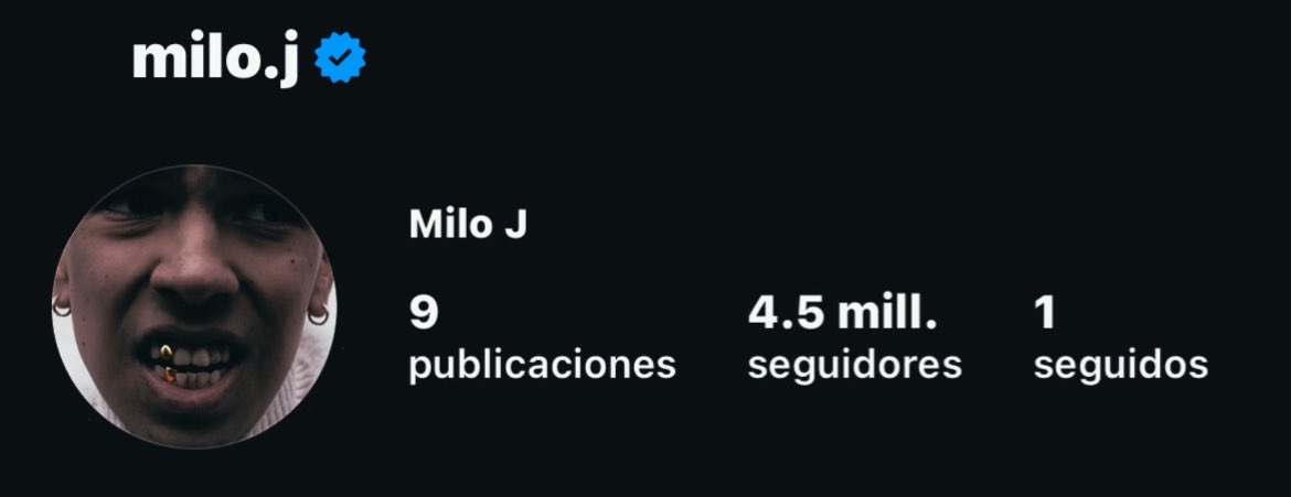📲- Milo J ha cambiado su foto de perfil en Instagram.