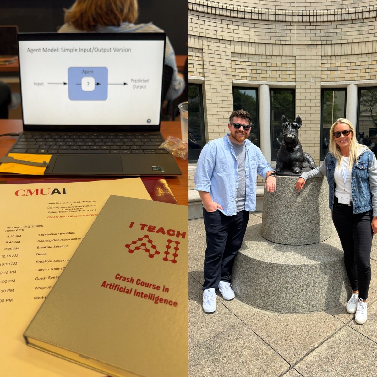 BeccaGutosky's tweet photo. Thank you to @CarnegieMellon School of Computer Science for hosting us for a Crash Course in Artificial Intelligence. We learned so much and feel inspired! 🤖@cstapittsburgh #AI #ComputerScience @CmhsOfficial https://t.co/3iBIQwJooB