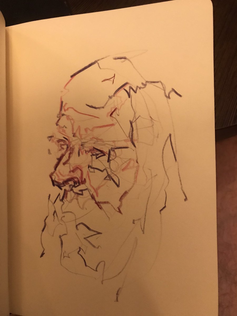 2 drawings of Tom.

I struggled more with the 2nd but I think I prefer it.
