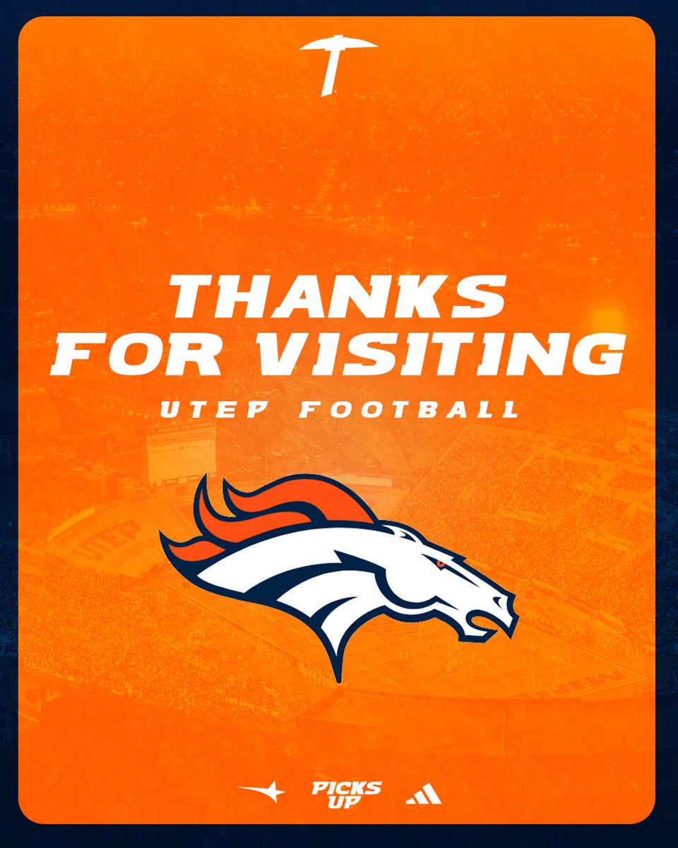UTEP Football Recruiting (@utepfbrecruit) on Twitter photo Big thanks to the <a href="/Broncos/">Denver Broncos</a> for visiting UTEP Football‼️⛏️
#PicksUp | #WinTheWest Big thanks to the <a href="/Broncos/">Denver Broncos</a> for visiting UTEP Football‼️⛏️
#PicksUp | #WinTheWest