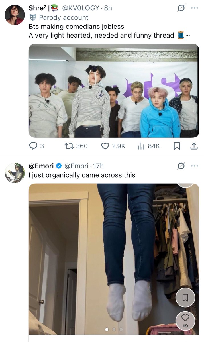 incredible line up of tweets