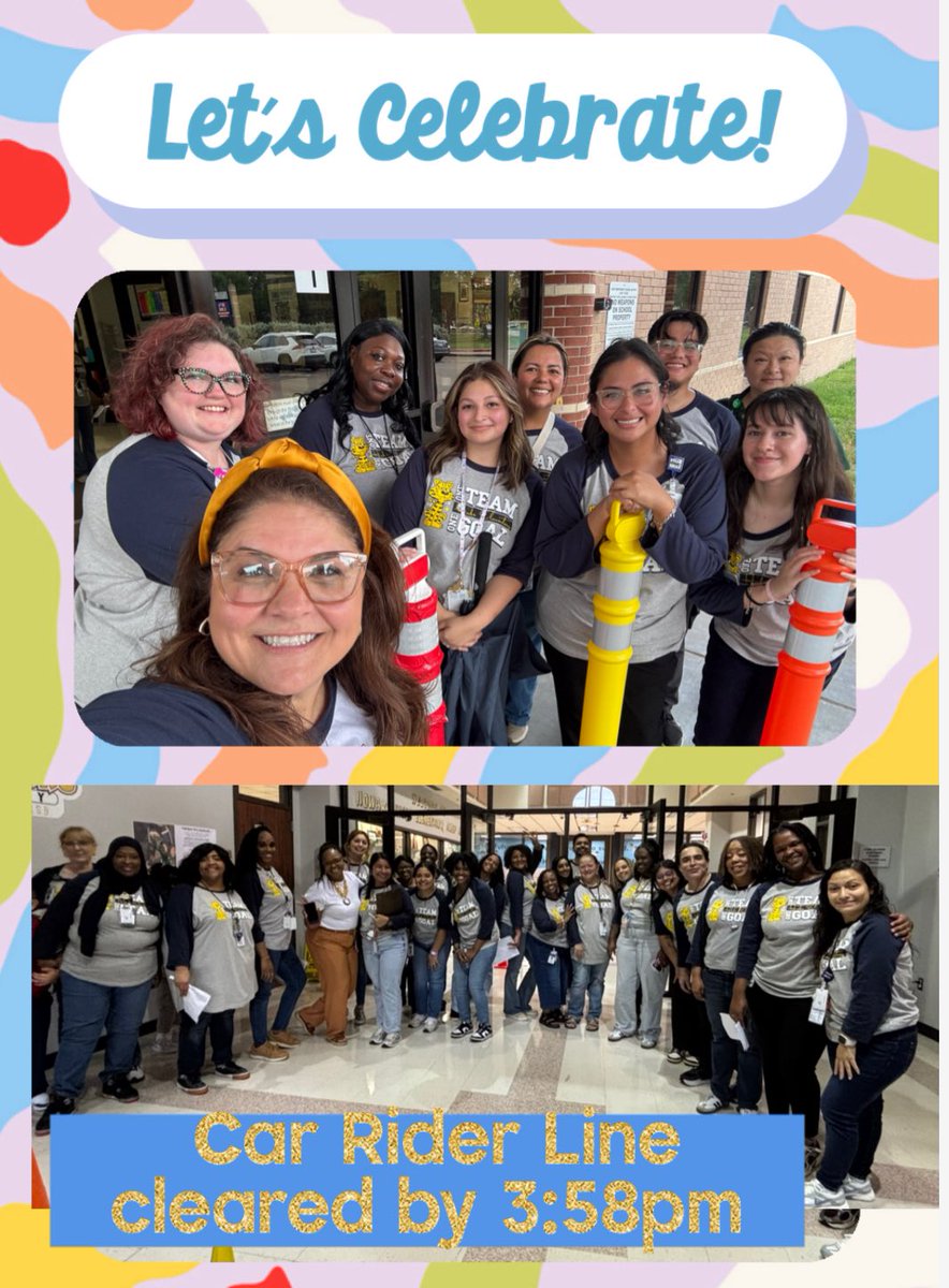 MatturroMEd's tweet image. We are definitely celebrating that we cleared car rider line before 4pm on the #FirstDayofSchool!! 💪 #WeDidThat #recordtime #allsmiles