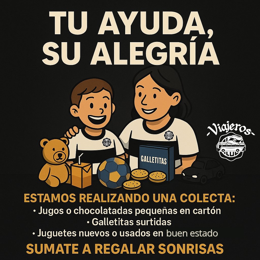 viajerosdelao's tweet photo. 🤍🖤✨ ¡Todos por una buena causa!
Llevemos alegría a 200 niños del Bañado Norte por el Día del Niño.
🎁 Juguetes, galletitas, jugos o chocolatadas = sonrisas.
📅 Hasta el 15 de agosto.

#DonarEsAmar #DíaDelNiño https://t.co/J91PSNzNIV