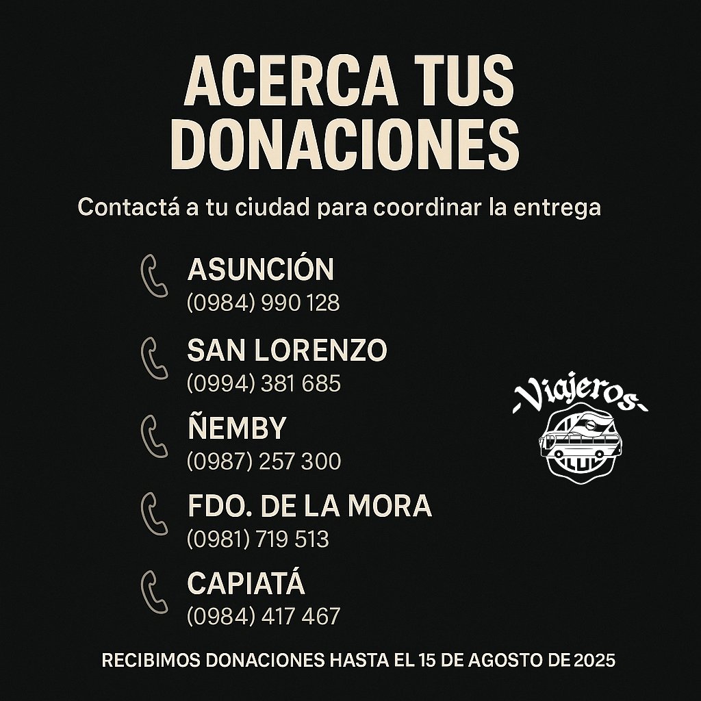 viajerosdelao's tweet photo. 🤍🖤✨ ¡Todos por una buena causa!
Llevemos alegría a 200 niños del Bañado Norte por el Día del Niño.
🎁 Juguetes, galletitas, jugos o chocolatadas = sonrisas.
📅 Hasta el 15 de agosto.

#DonarEsAmar #DíaDelNiño https://t.co/J91PSNzNIV