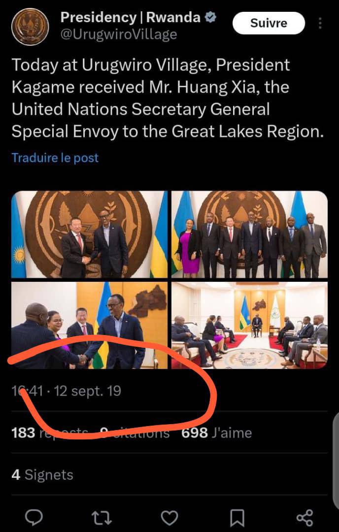 A few days ago I told you that all the idiots of <a href="/rpfinkotanyi/">FPR-Inkotanyi</a> are liars. 

Today, the idiot <a href="/dr_dash250/">Dr. Dash 🇷🇼</a>  published that <a href="/RDCongoMAE/">Thérèse Kayikwamba Wagner</a> is on an official visit to Rwanda. But the photo he showed was taken in 2019. 

Lies are their food in Rwanda.

FUCK you <a href="/dr_dash250/">Dr. Dash 🇷🇼</a> 🖕