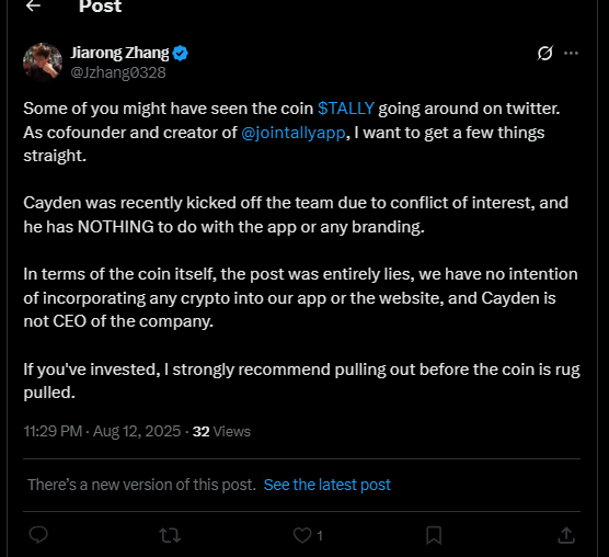 brasiers's tweet photo. @Jzhang0328 @jointallyapp which one is it? hes hacked or kicked off? https://t.co/Aee922kDSO