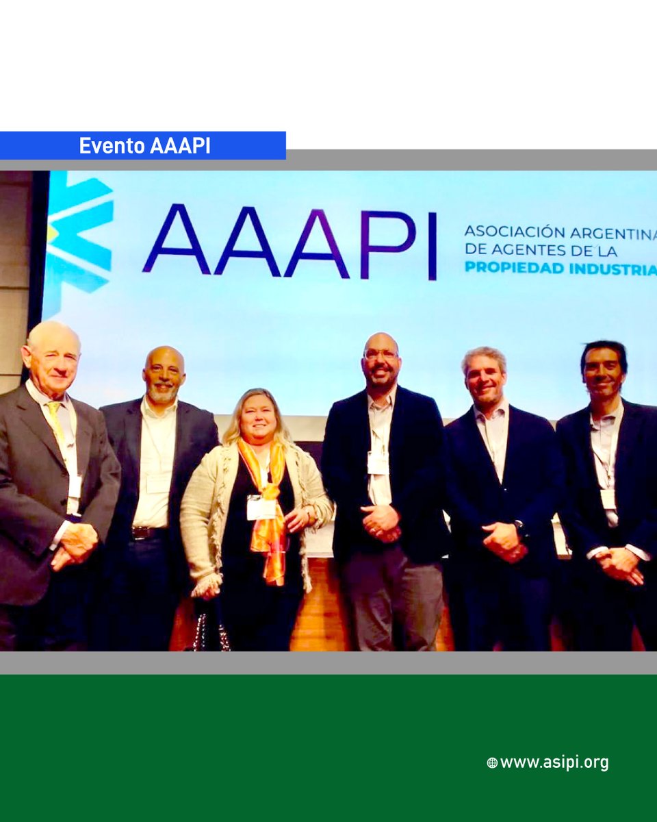 ASIPI participó en las XXXIX Jornadas Anuales de Propiedad Industrial de la <a href="/AAAPIonline/">AAAPI</a> 
 🇦🇷, un evento donde <a href="/lahenriquez2012/">Lahenriquez</a> , Presidente de ASIPI, y <a href="/matiasnoet/">Matias Noetinger</a>, Vicepresidente 1, formaron parte para analizar temas actuales en propiedad industrial.