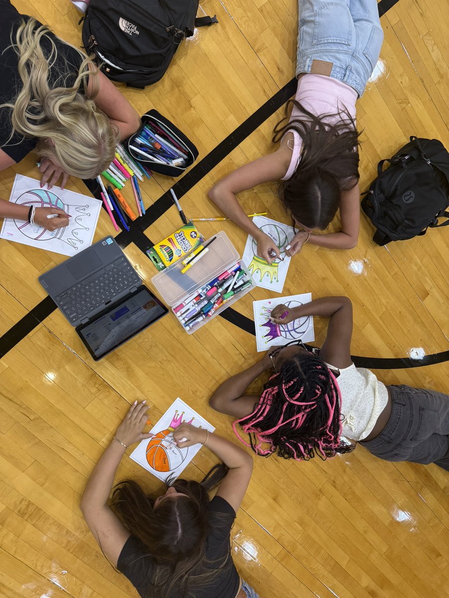 When your head coach is a former art teacher, preseason starts with more creative energy and a focus on positive self-talk. 🎨🏀