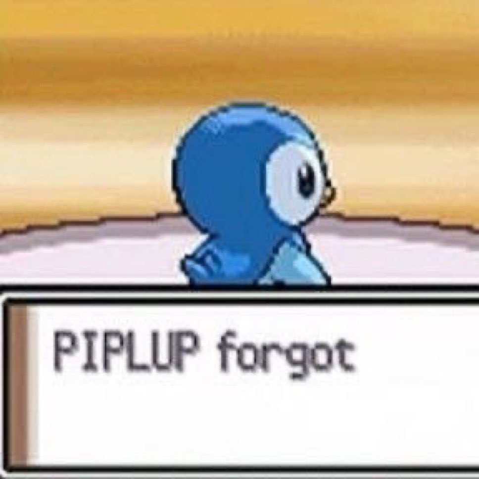 Just like piplup, we all forget sometimes but that's okay! 

Volunteer applications are still OPEN: tinyurl.com/crtstaffapp