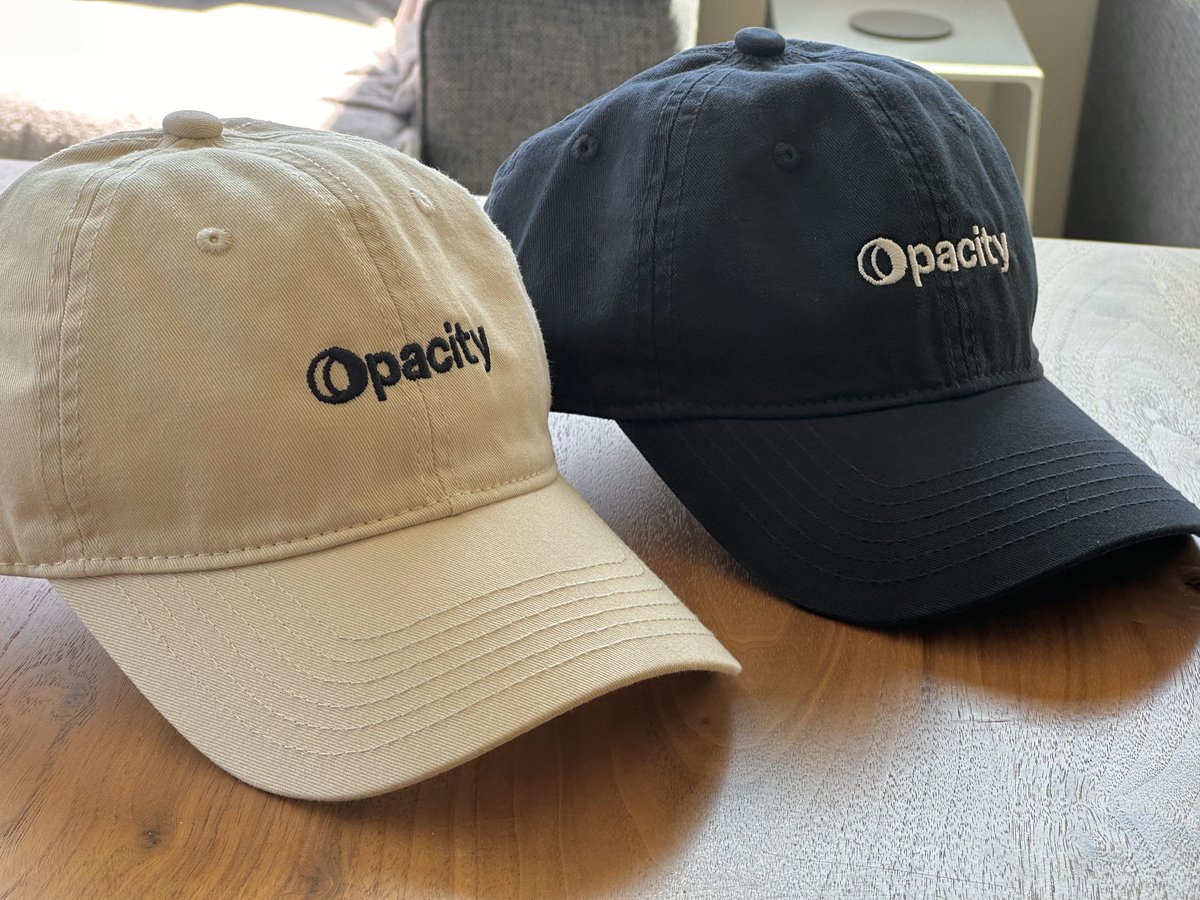 🧢Just got the <a href="/OpacityHQ/">Opacity</a> hats in!!
Folks attending <a href="/valiocon/">Valio Con</a> will be getting these :)
